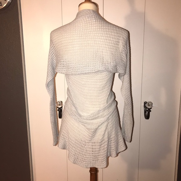 Frenchi Gray knit open sweater - Picture 2 of 5